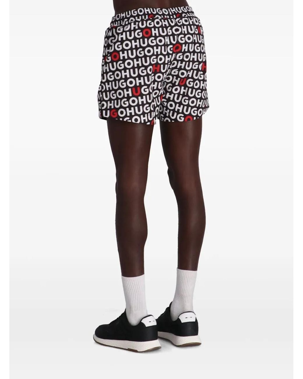 HUGO Black Tortuga Swim Shorts for men
