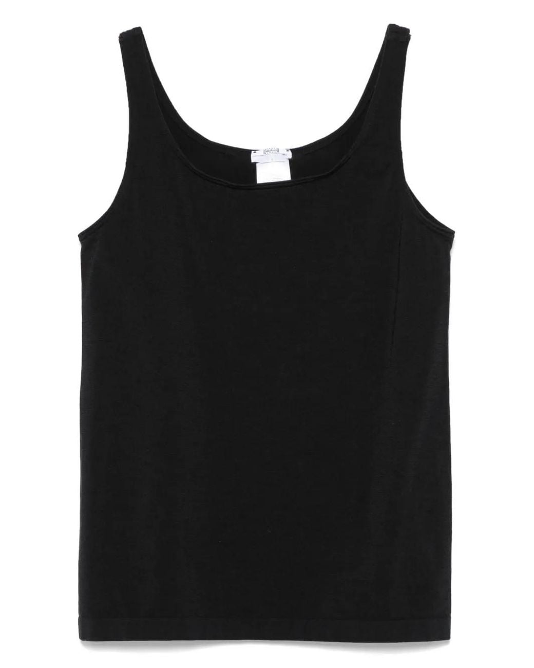 Wolford Black Coton Blend Tank Top