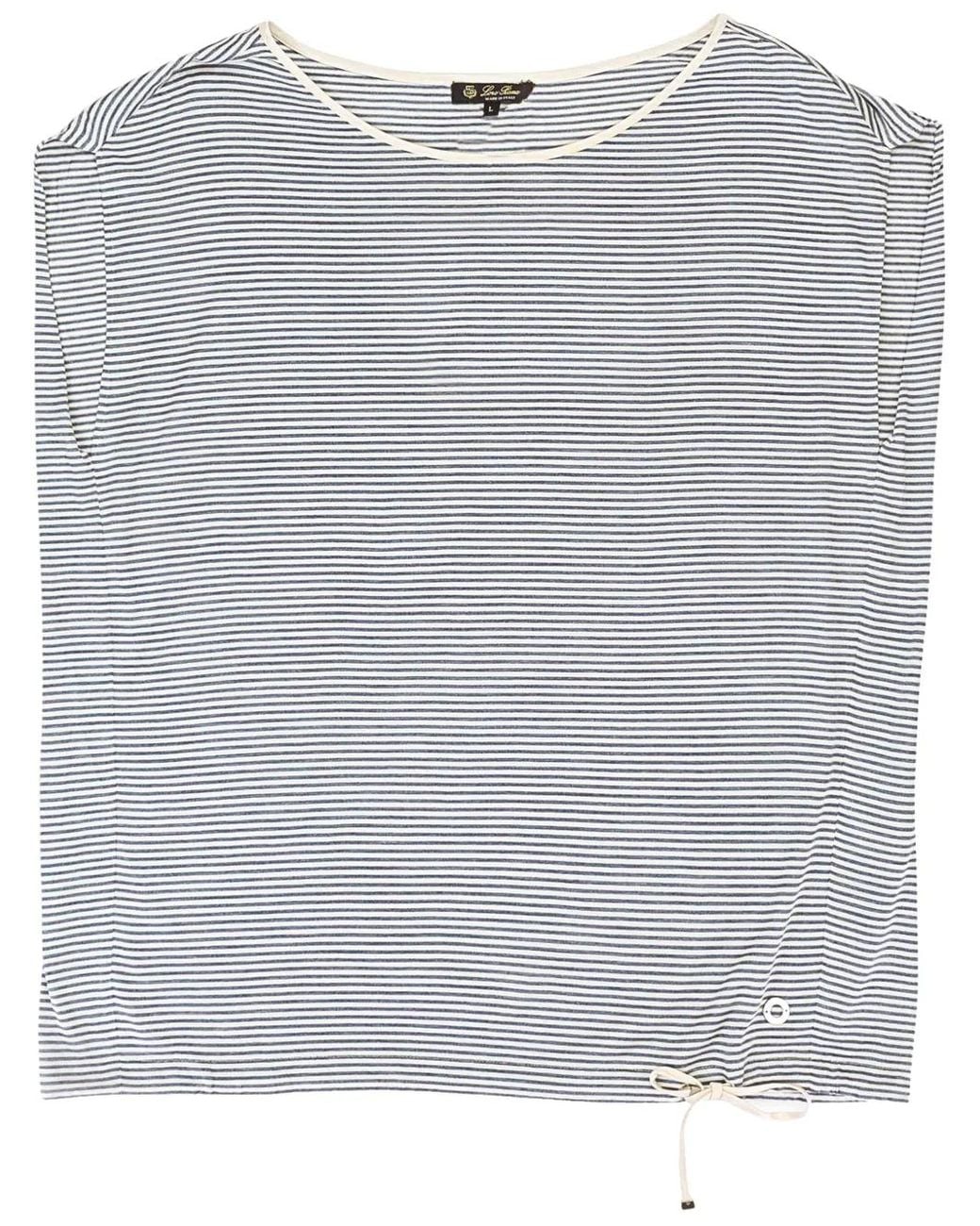 Loro Piana Gray Striped Silk Vest