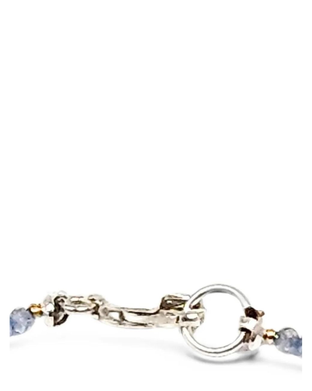Madison White Charm-Embellished Beaded Necklace