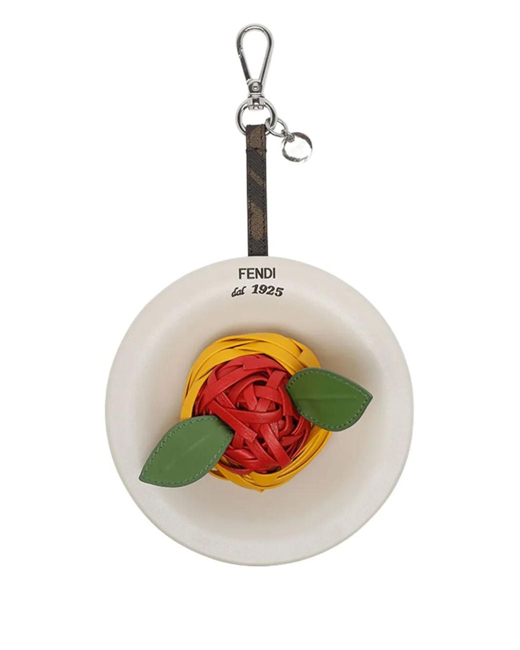 Fendi White Spaghetti Charm for men