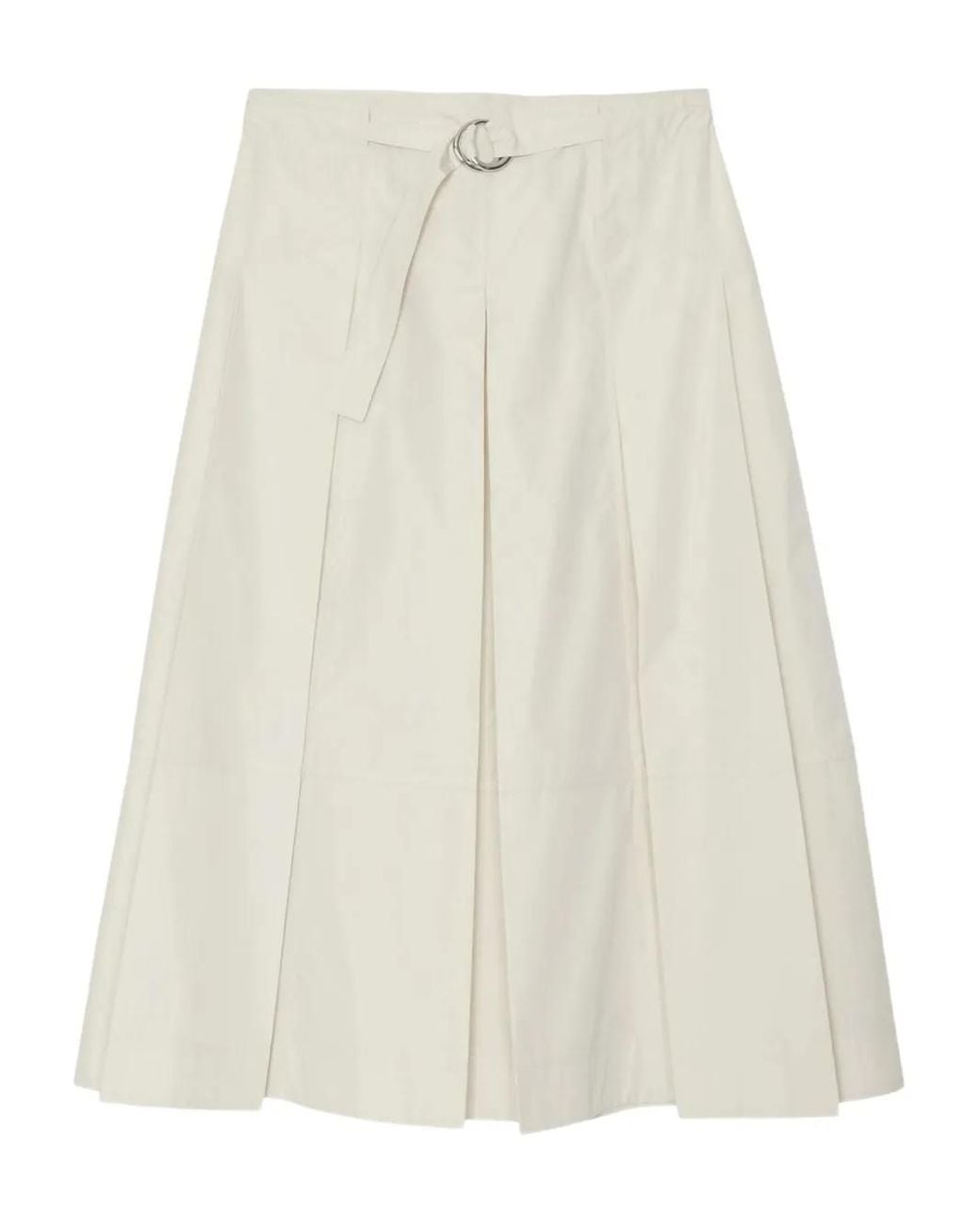 3.1 Phillip Lim Natural Pleated Belted Skirt