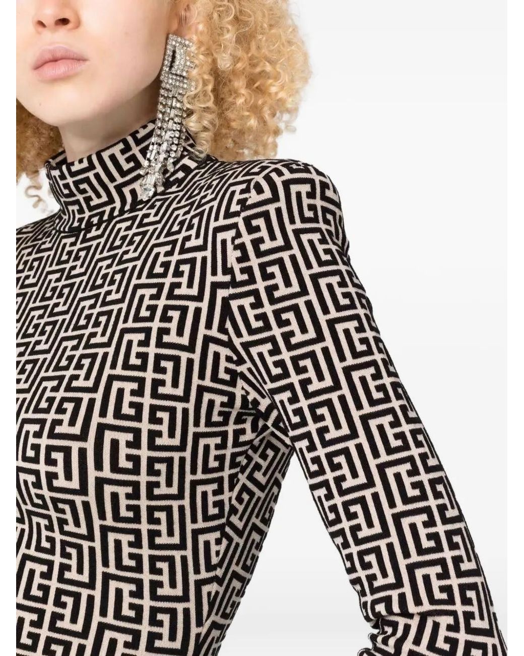 Balmain Black Monogram Sweater