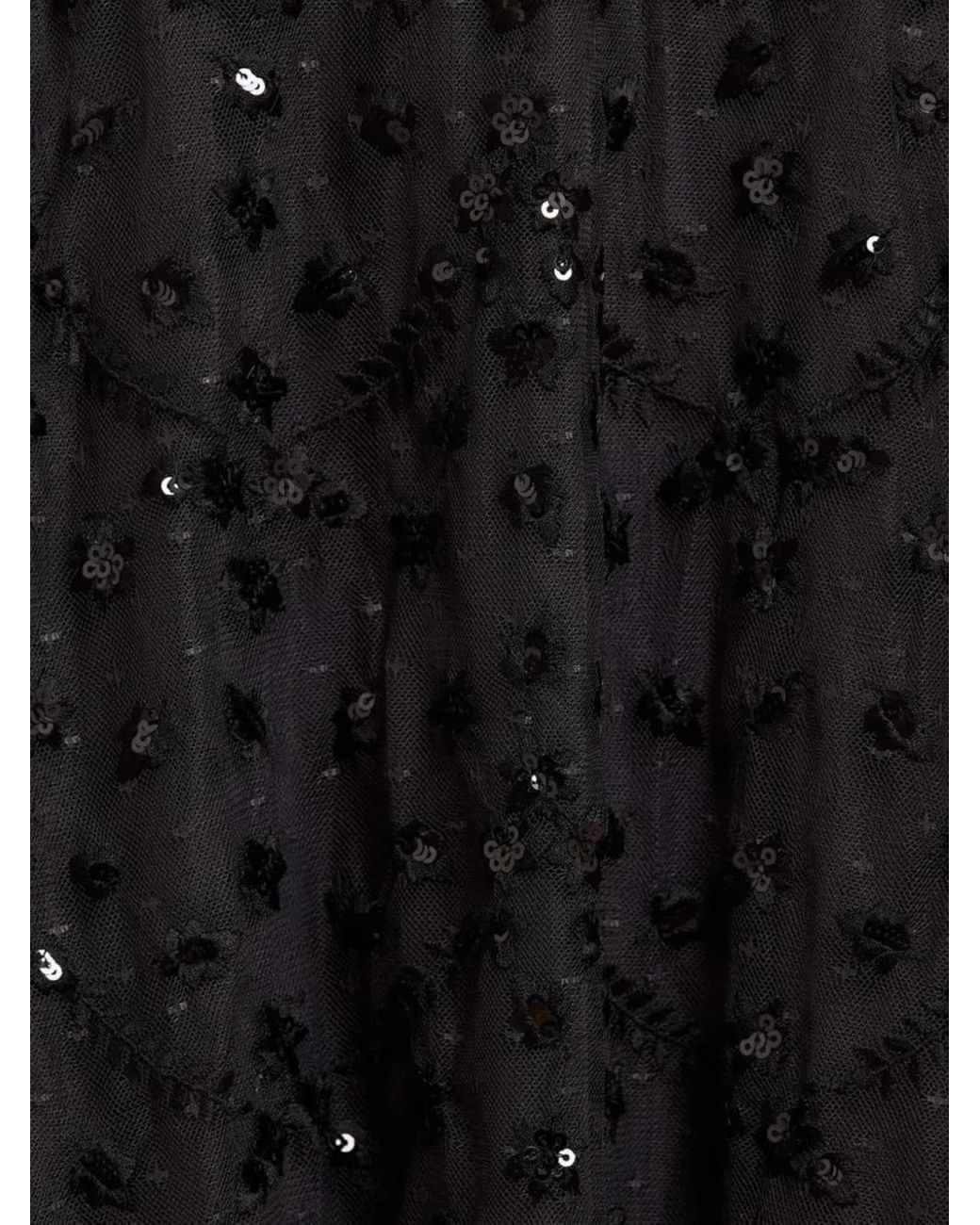 Robe Longue À Fleurs Brodées Needle & Thread en coloris Black