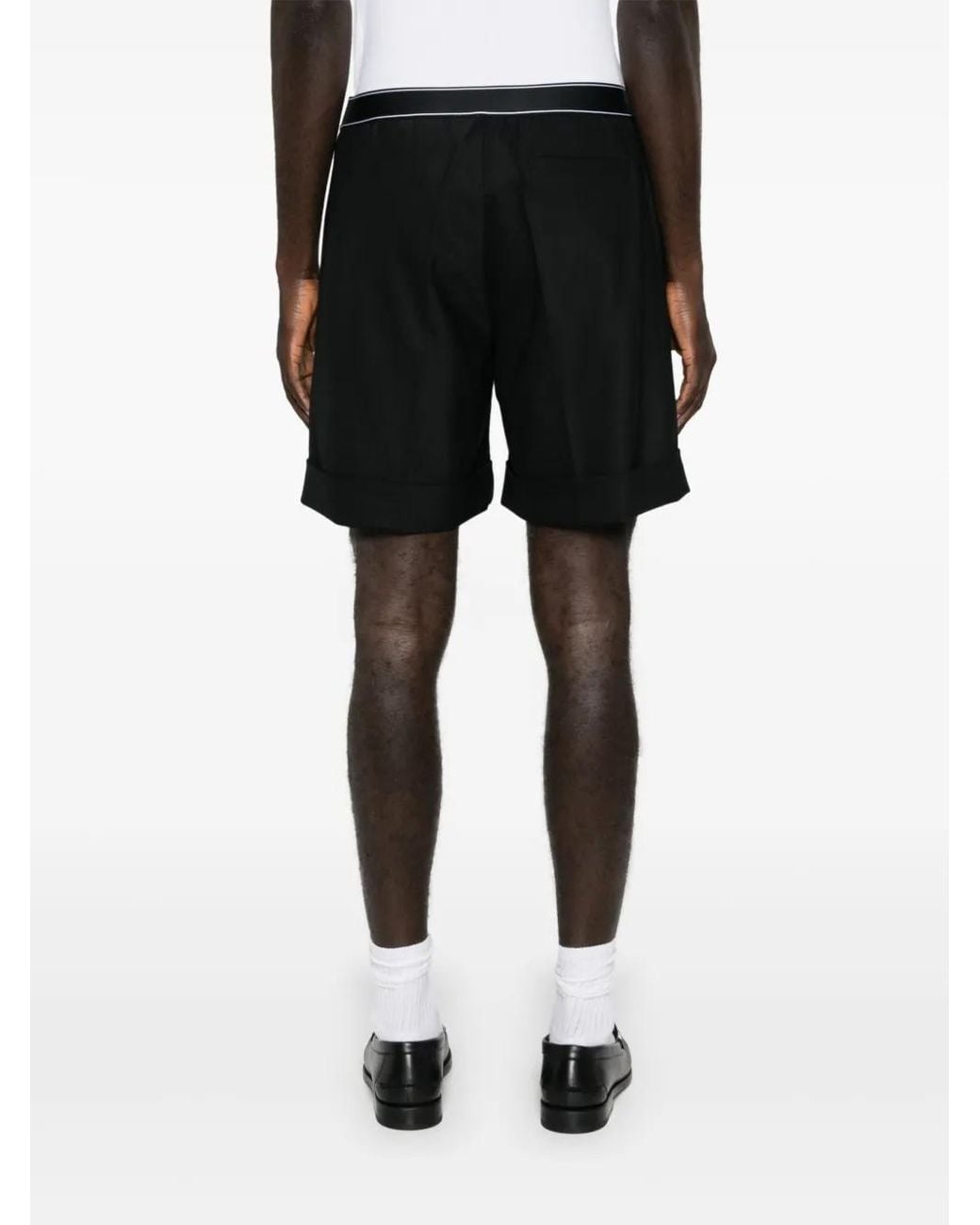 Casablanca Black Sports Tailoring Shorts for men