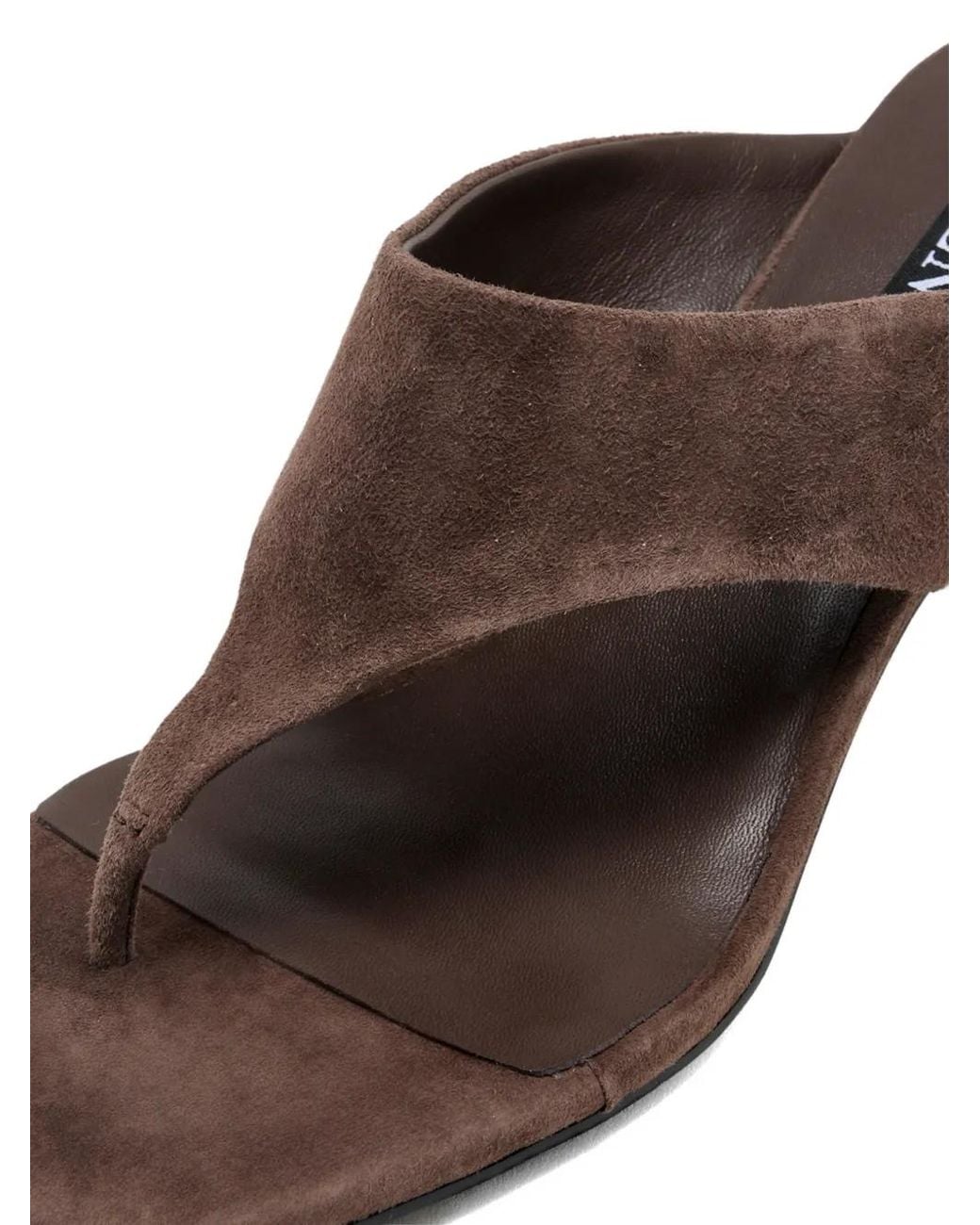 Senso Brown Pearle I Square-Toe Thong Sandals