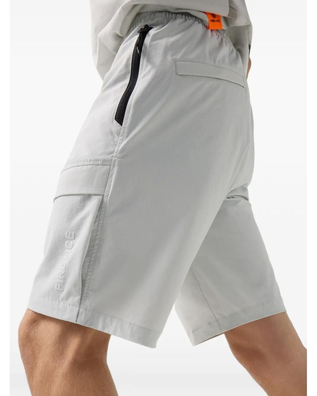 Bogner Fire + Ice Gray Caleb Ripstop Shorts for men