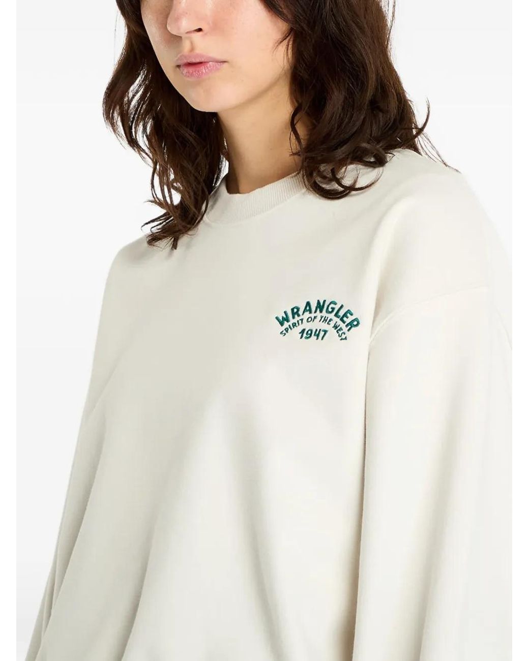 Pull À Logo Imprimé Wrangler en coloris White