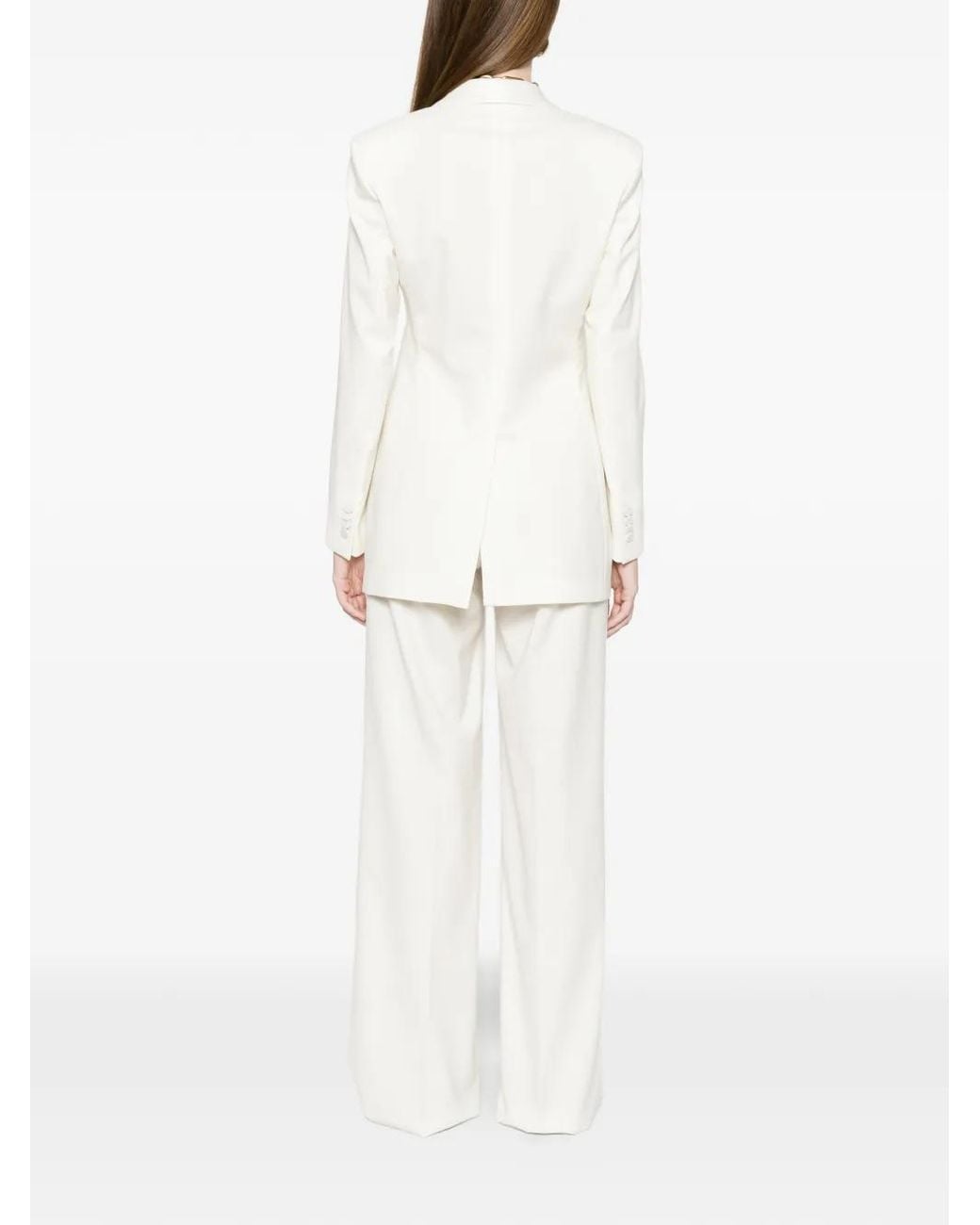 Tagliatore White Tailleur À Col Châle