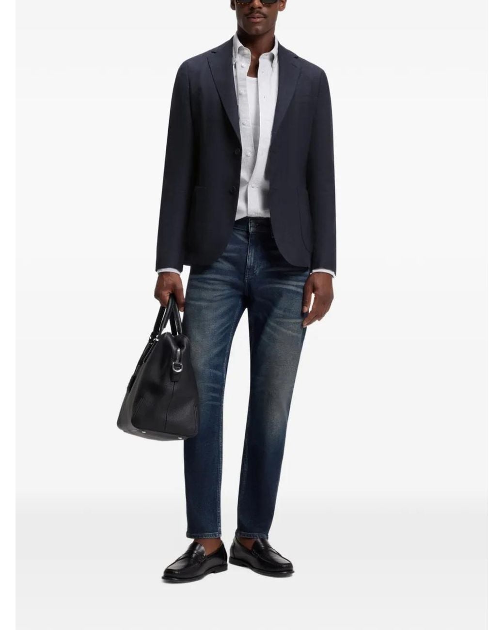 Boss Blue Slim-Fit Jacket for men