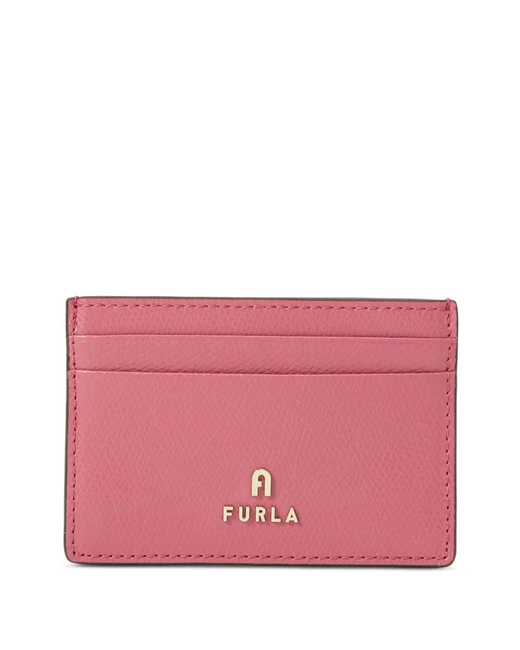 Furla Pink Camelia S Leather Cardholder