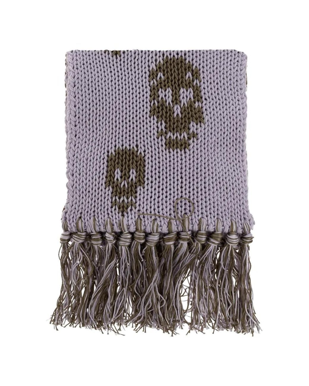 Sciarpa Con Frange di McQueen in Purple