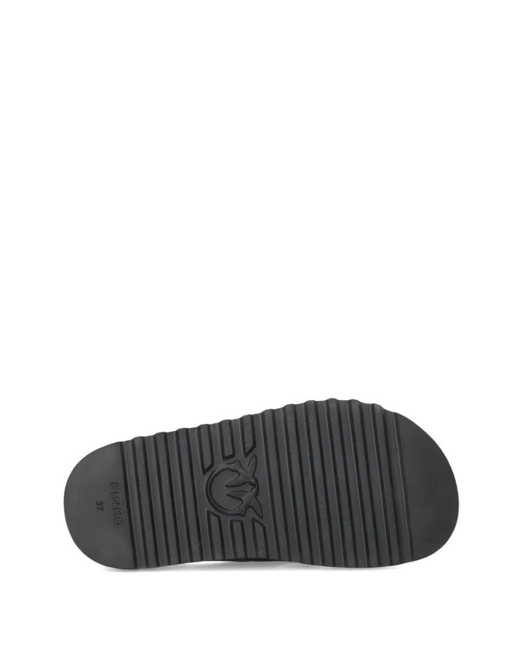 Pinko Black 'Kate' Leather Slippers