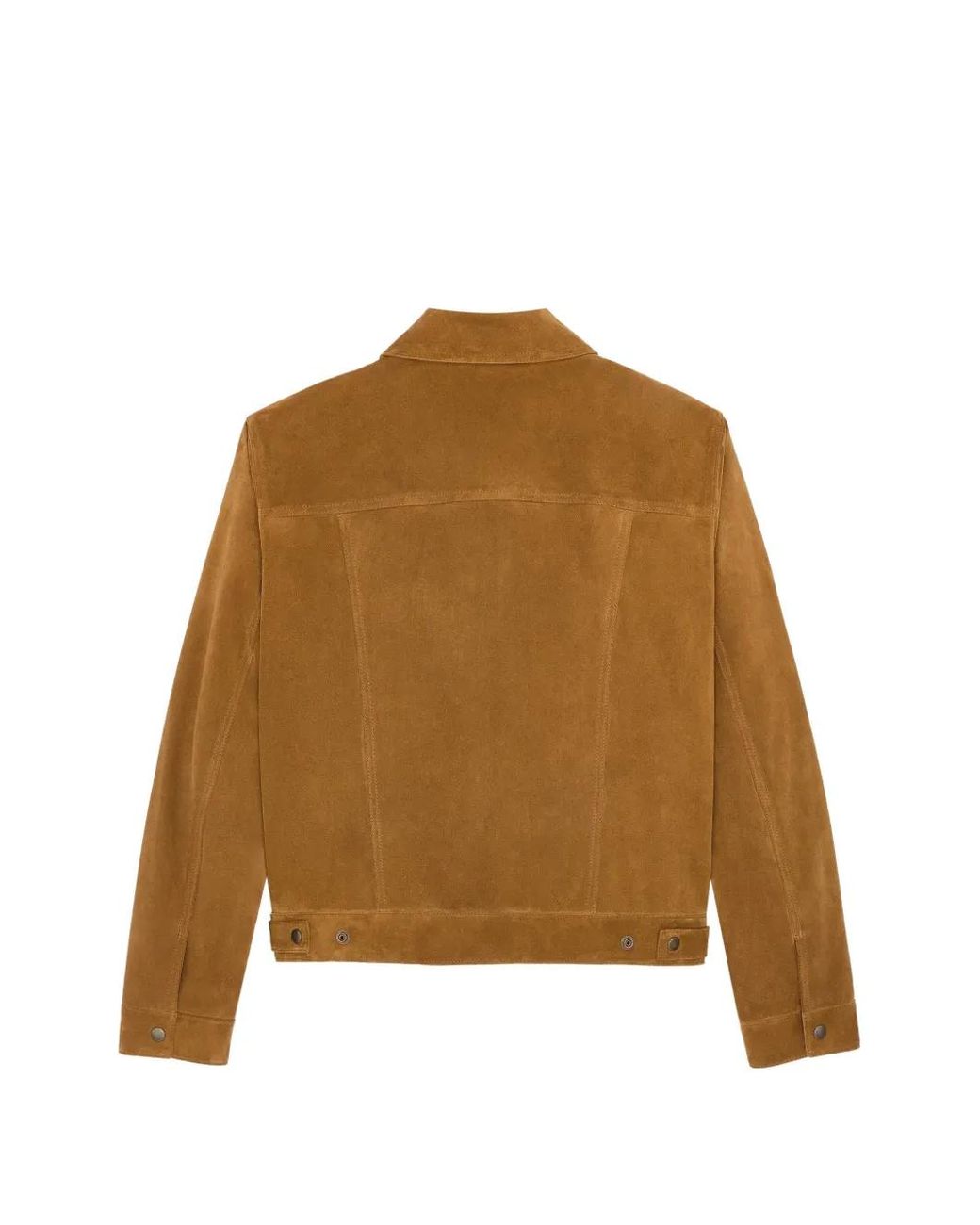 Saint Laurent Brown Leather Jacket for men