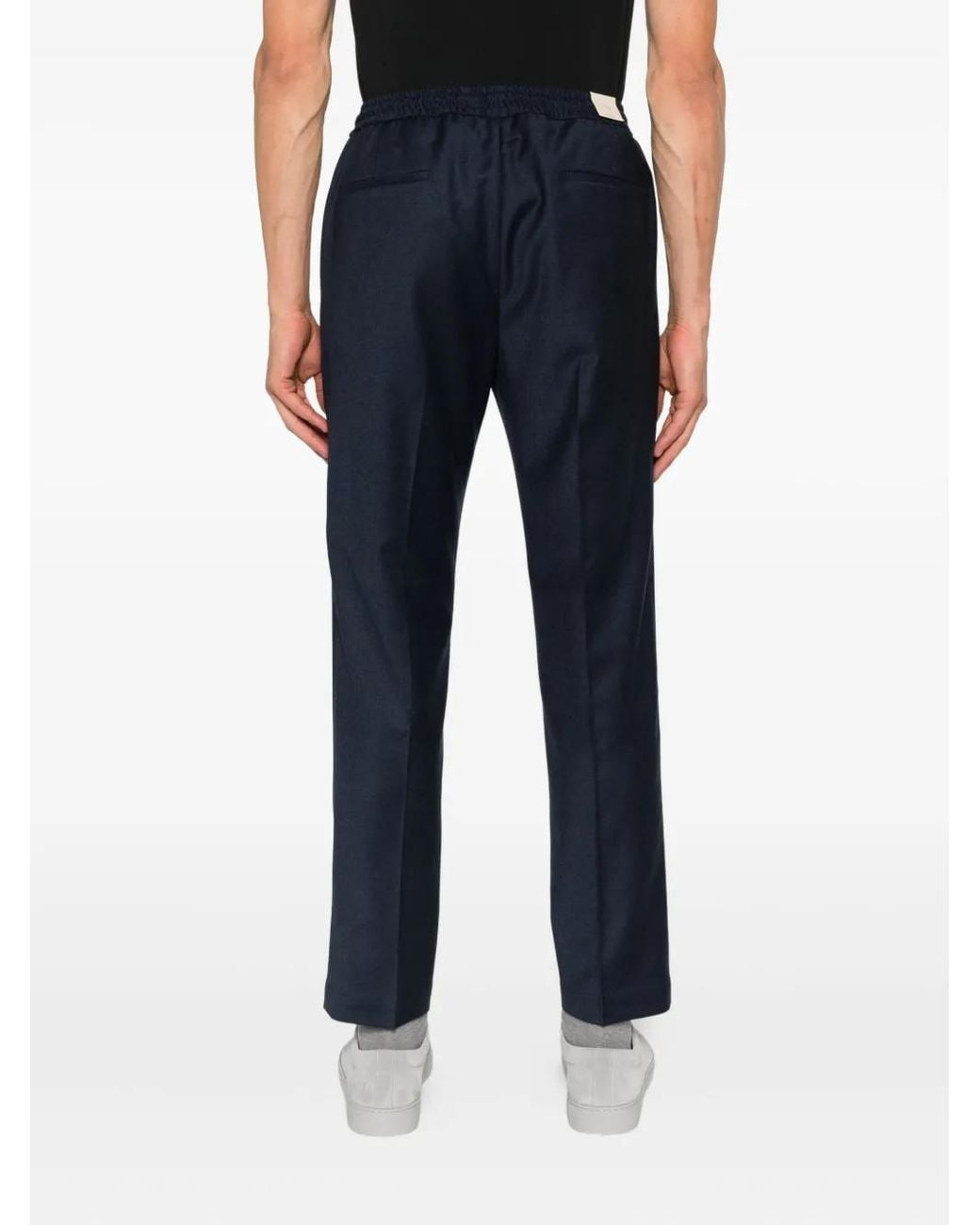 Pantalones De Lana Con Cordones Briglia 1949 de hombre de color Blue