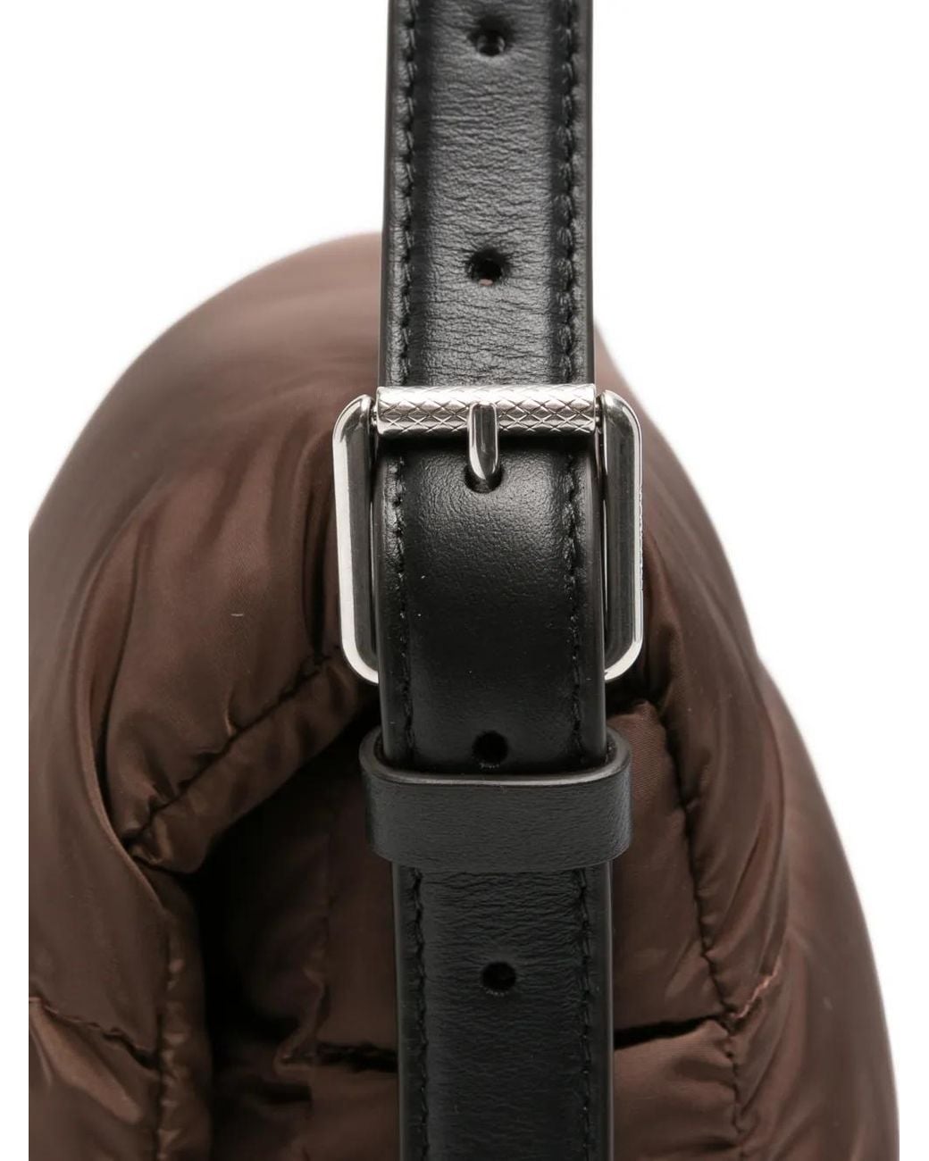 Moncler Brown Quilted Padded Shoulder Bag