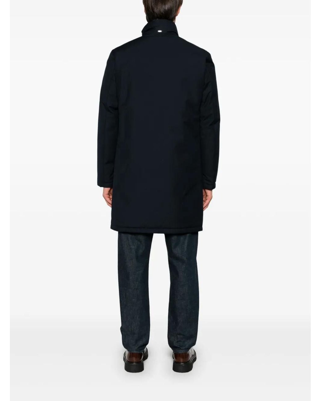 Abrigo Con Detalle A Capas Herno de hombre de color Blue