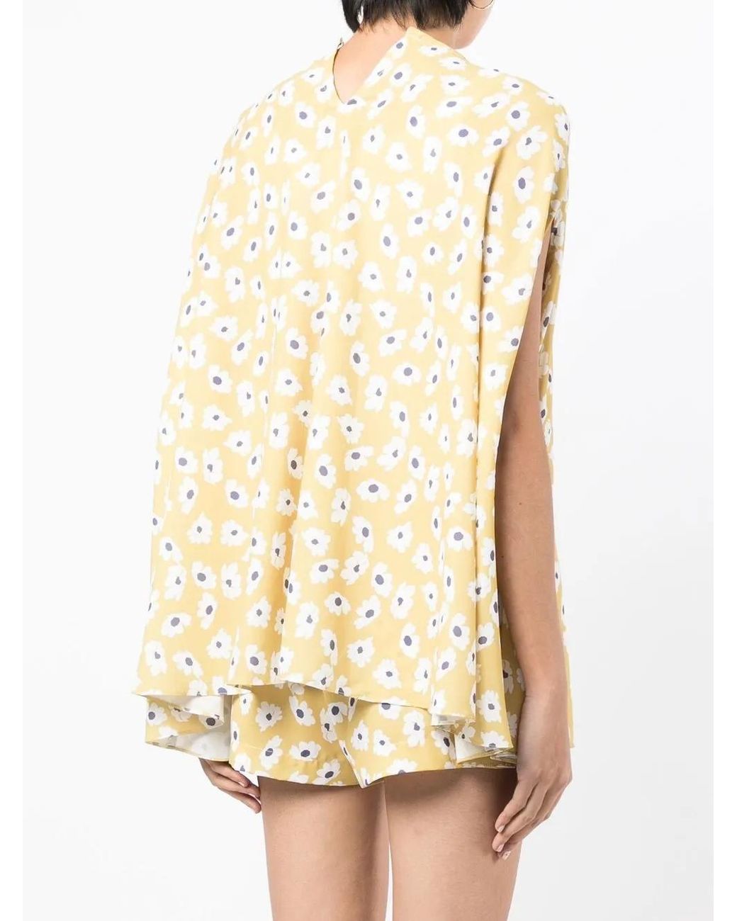 Bambah Natural Daisy-Print Tunic Top