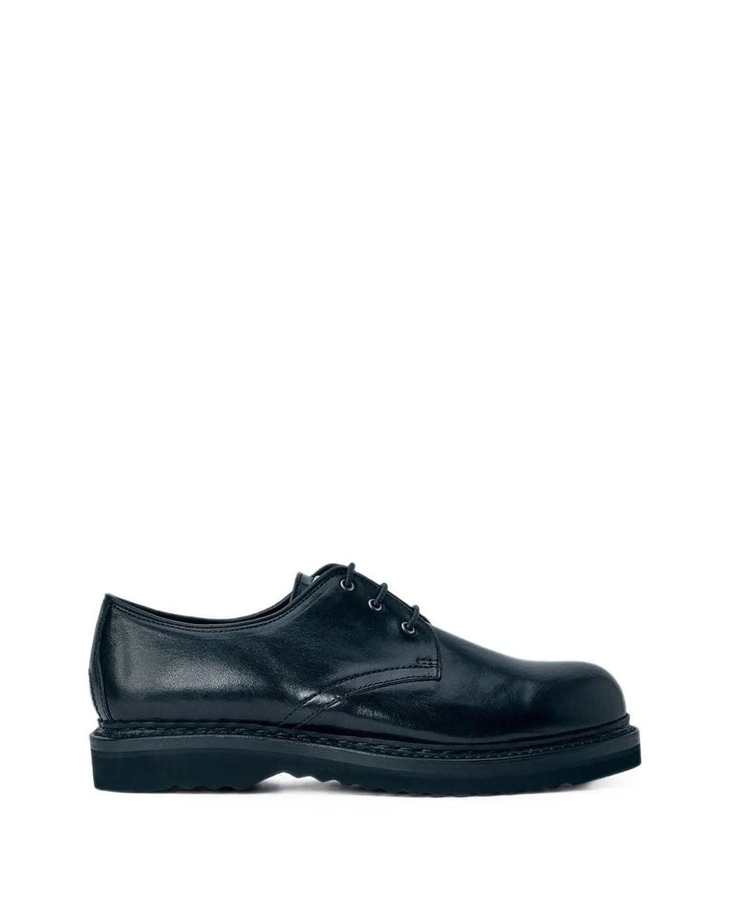 Our Legacy Blue Trampler Polished Leather Derby Shoes for men