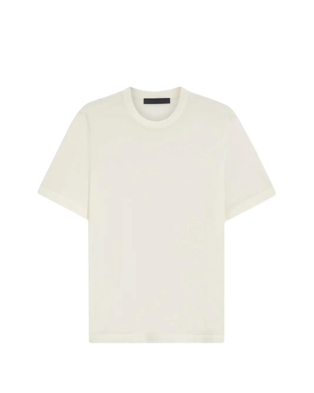 Boss White Crew-Neck T-Shirt for men