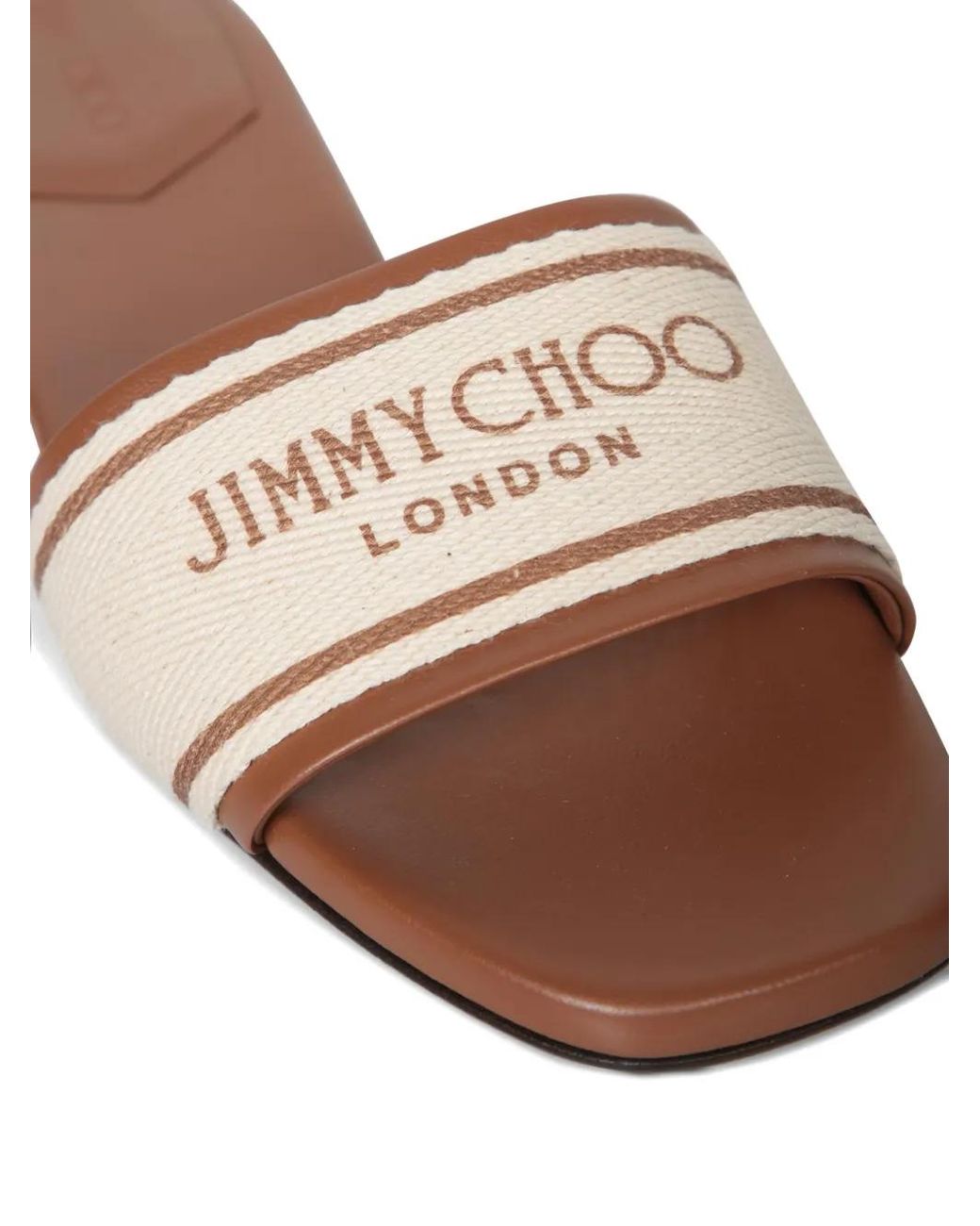 Jimmy Choo Pink Sandales À Bride Logo