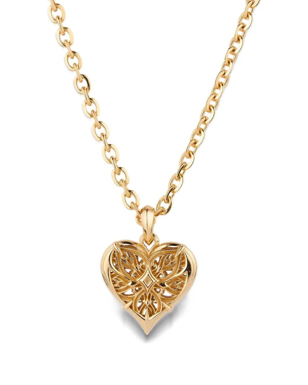 Emanuele Bicocchi Metallic Large Notre-Heart Necklace