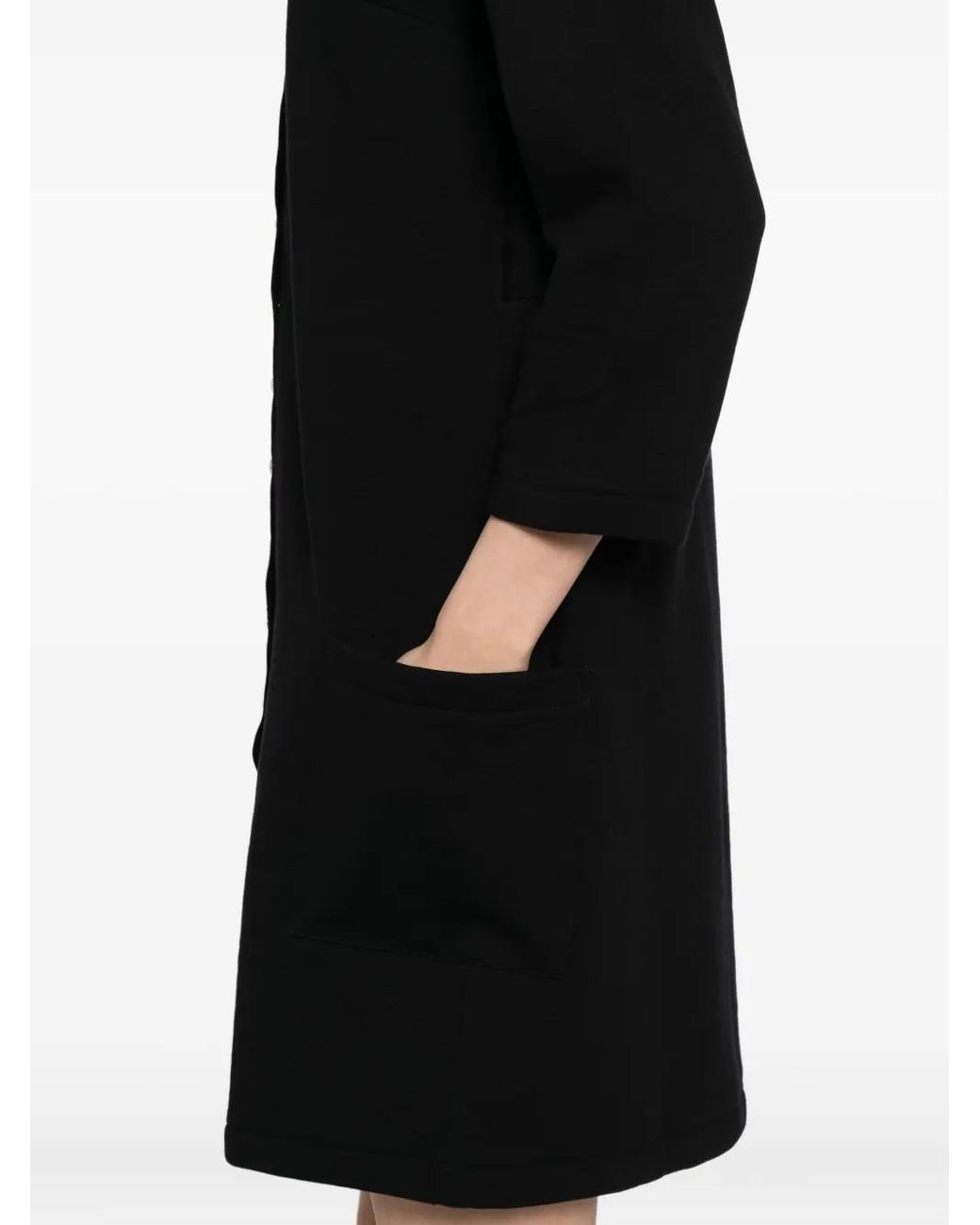 Agnes B. Black Snap Dress