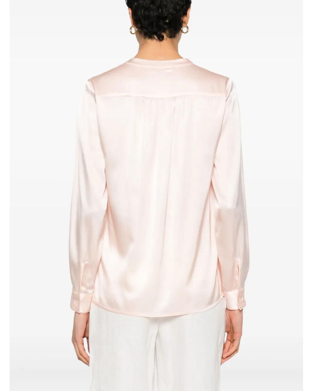 Blanca Vita Pink Satined Blouse