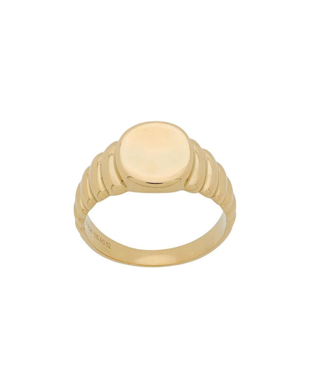 Maria Black Metallic Wave Ring