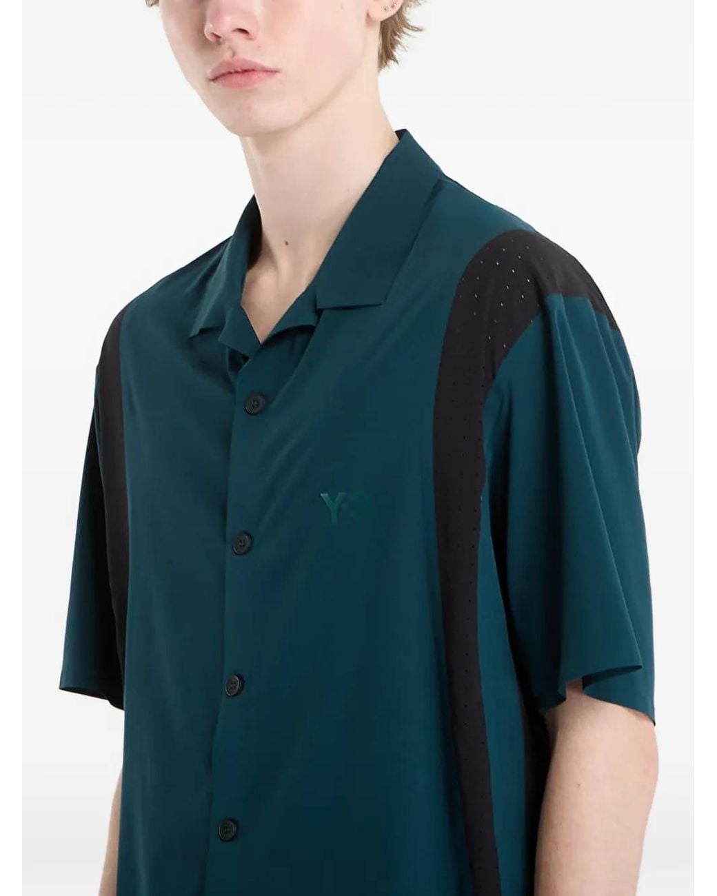 Y-3 Green Ultralight Woven Shirt for men