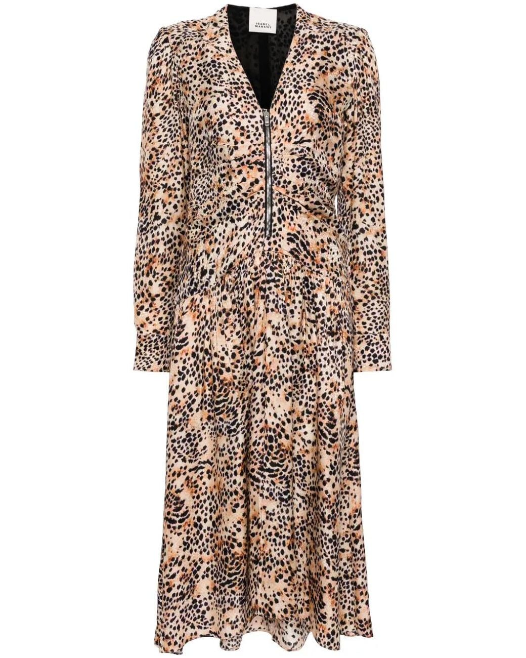 Isabel Marant Natural Magaly Midi Dress