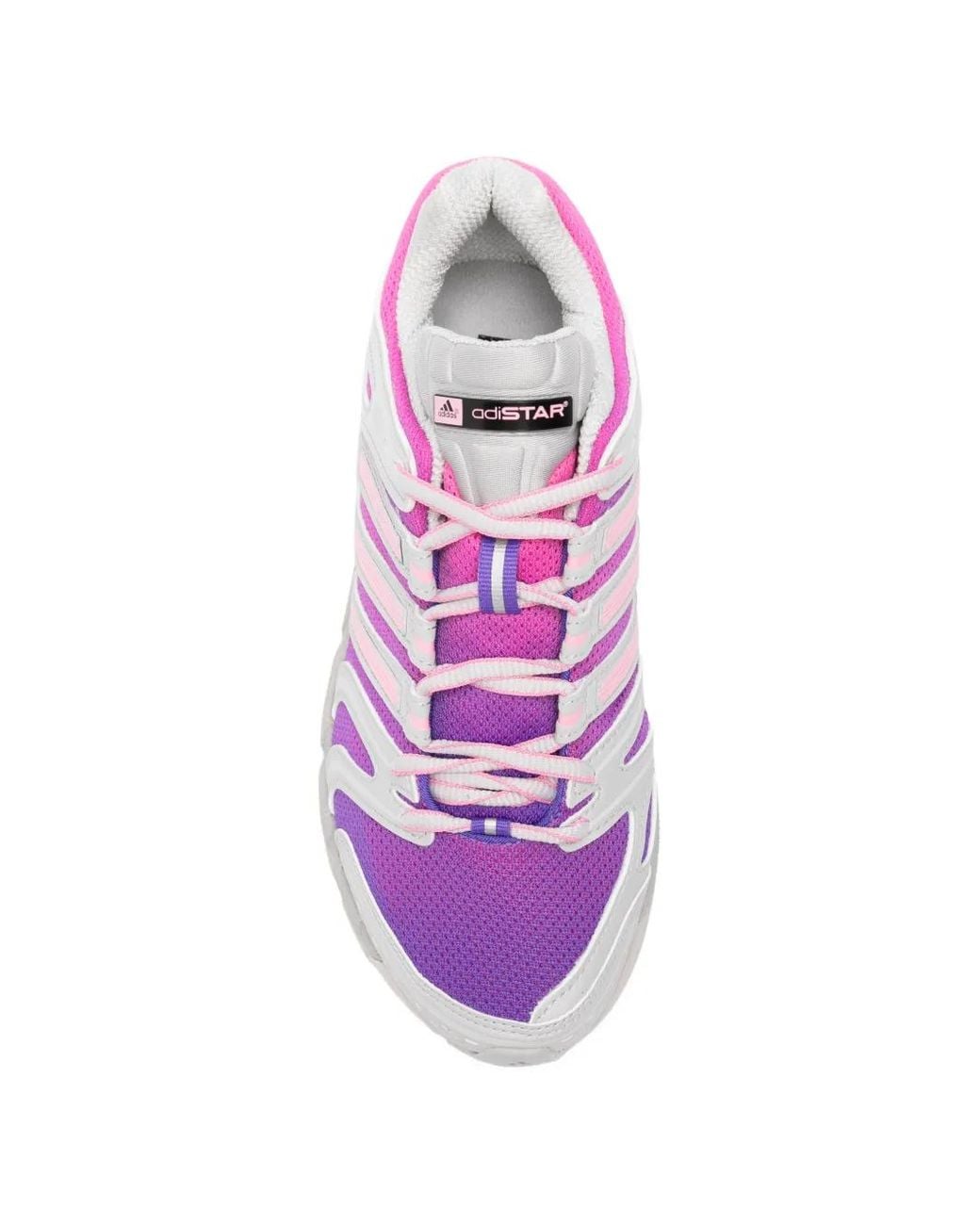 Adidas Pink Adistar Panelled Sneakers