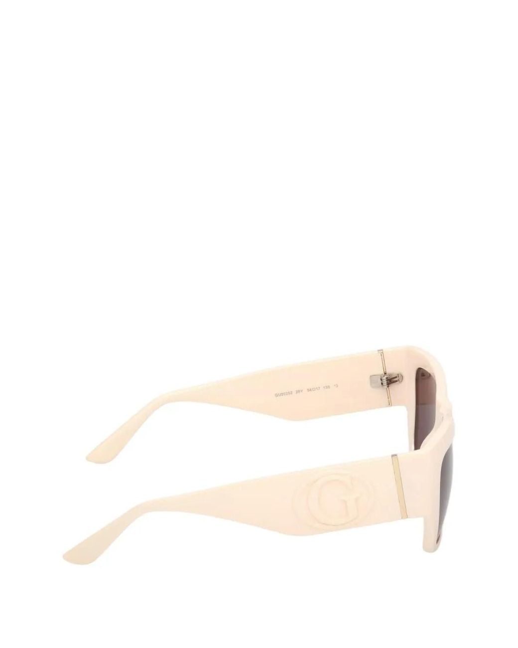 GUESS EYEWEAR Pink Logo-Embossed Rectangle-Frame Sunglasses