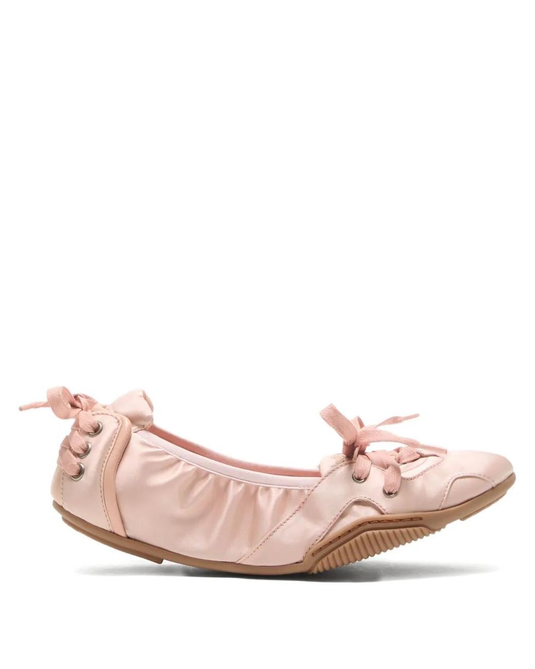 Acne Pink Round-Toe Ballet Flats