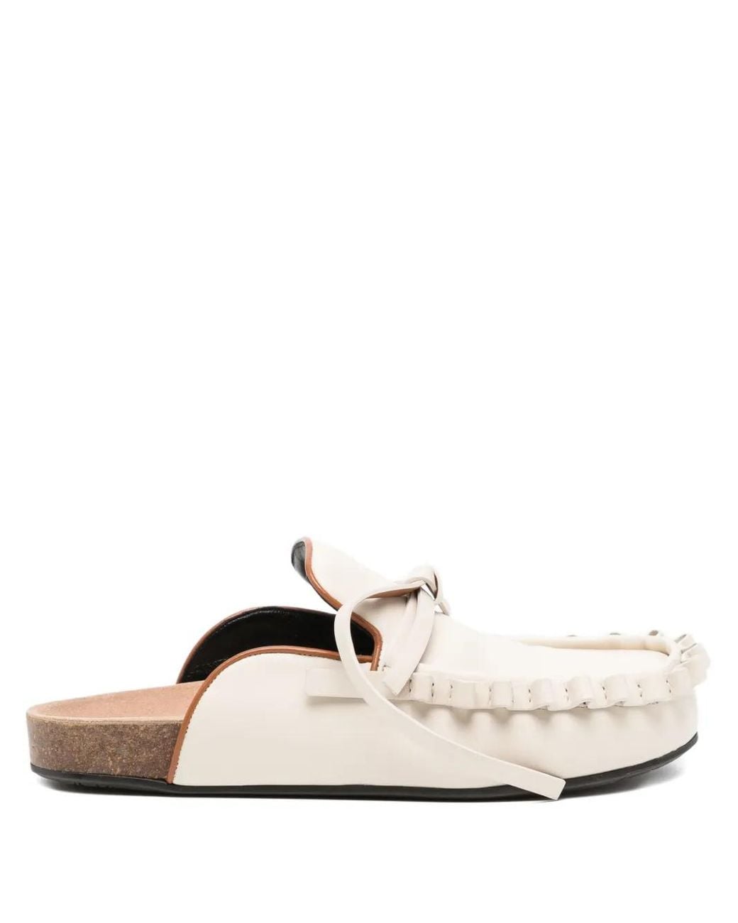 J.W. Anderson White Leather Mules