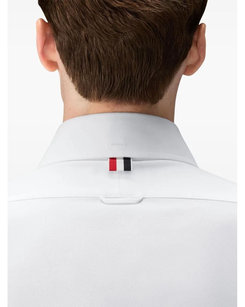 Thom Browne White Chemise Hector À Broderies for men
