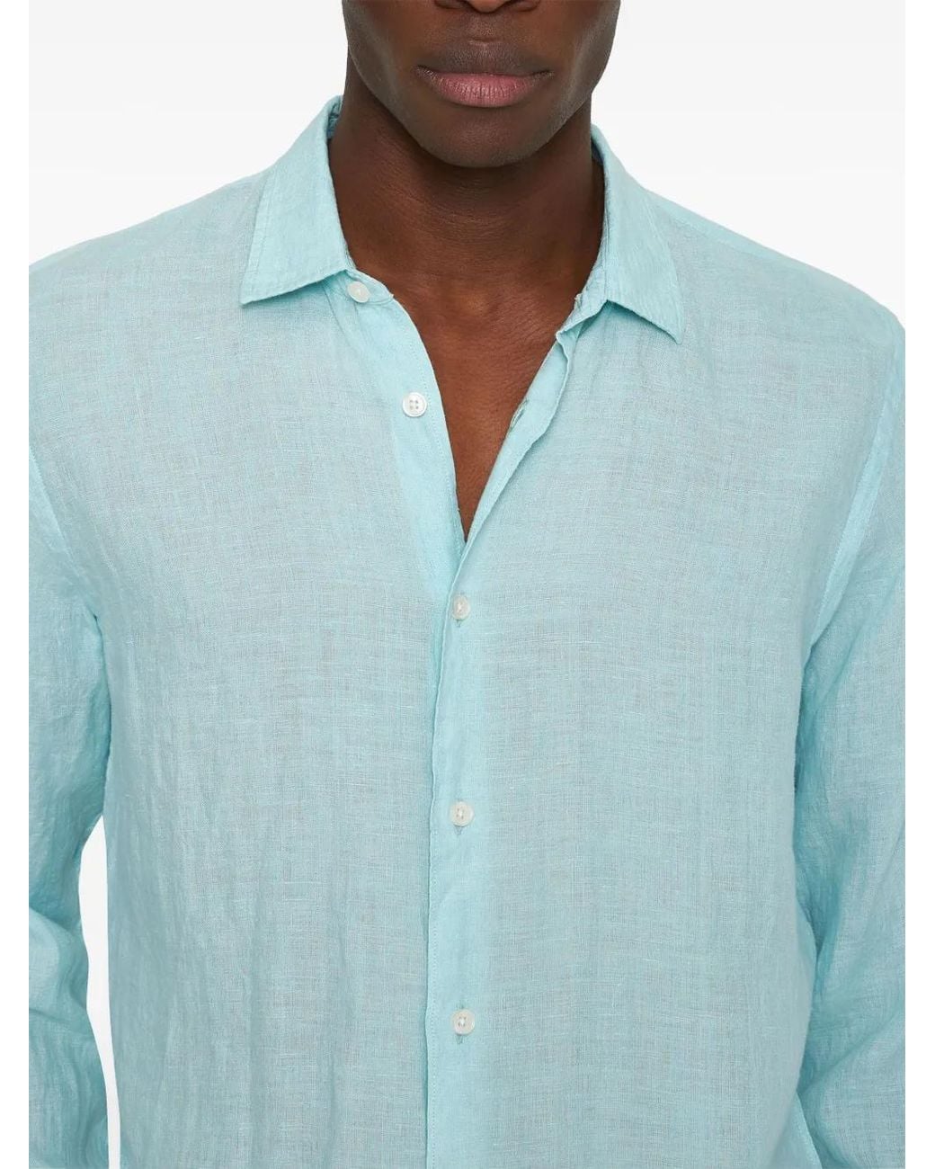 Orlebar Brown Blue Giles Shirt for men