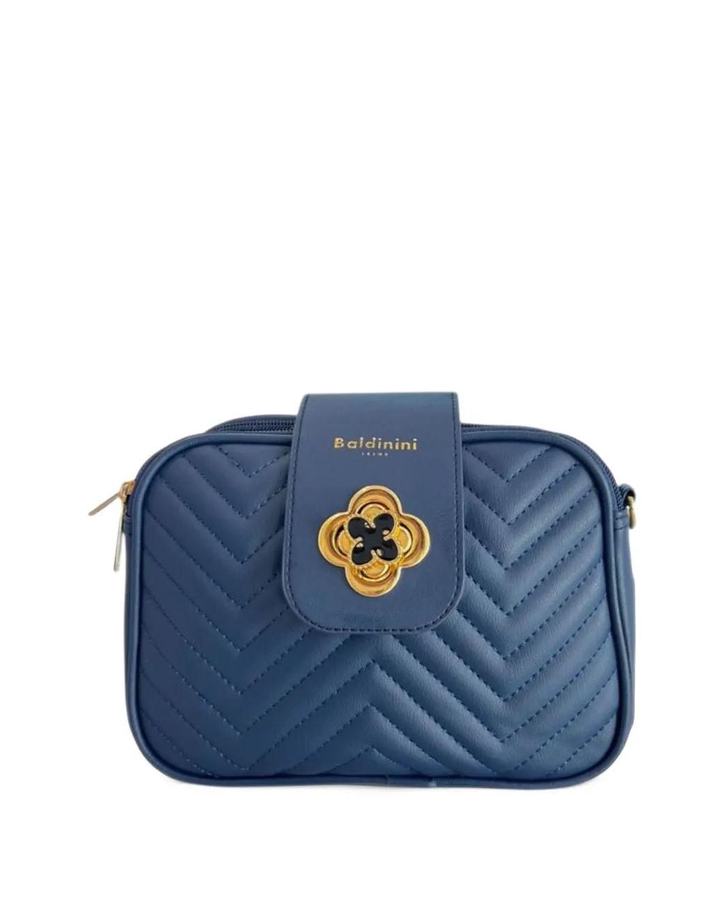 Baldinini Blue Quilted Cross-Body Bag