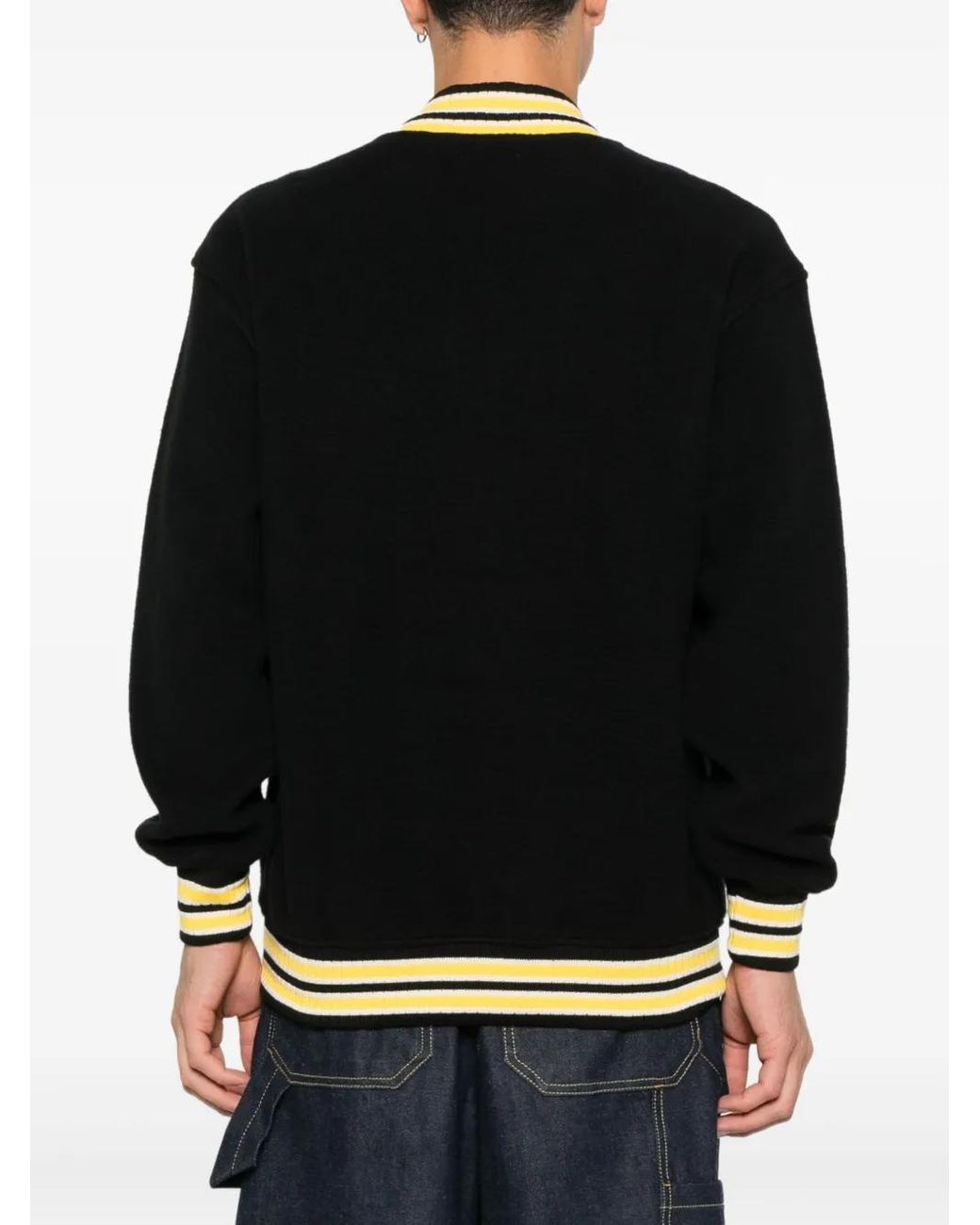 Rhude Black Zip-Up Sweatshirt for men