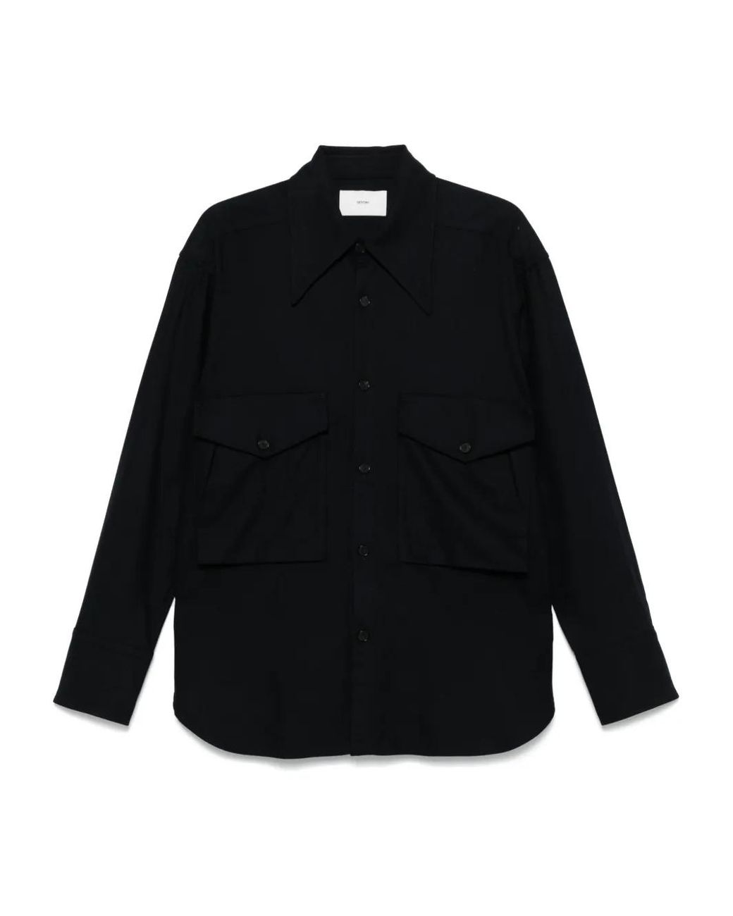 Setchu Black Long-Sleeve Shirt