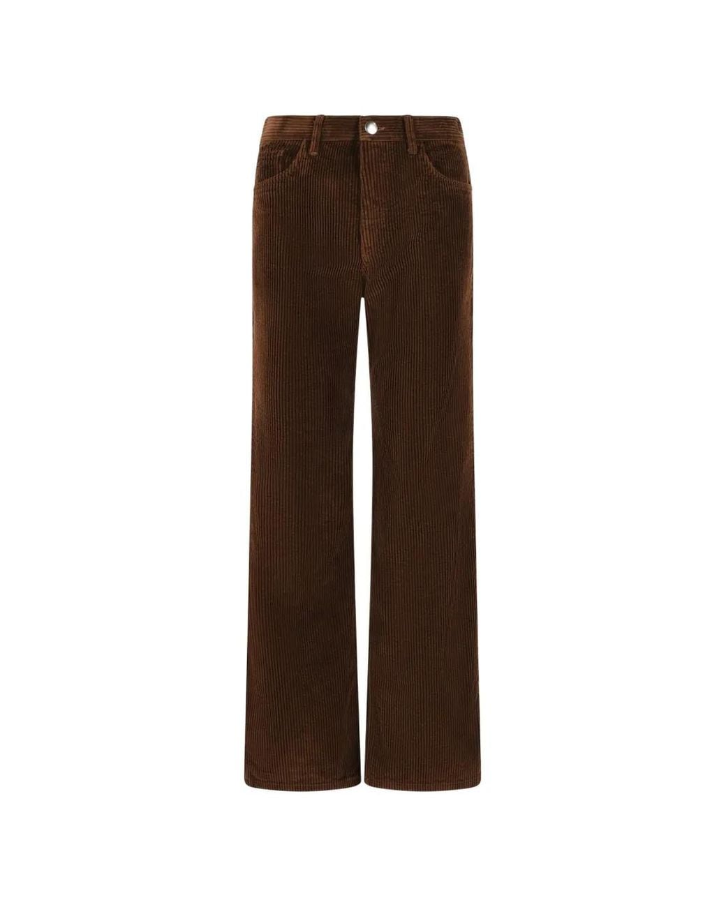 Marni Brown Corduroy Flared Trousers