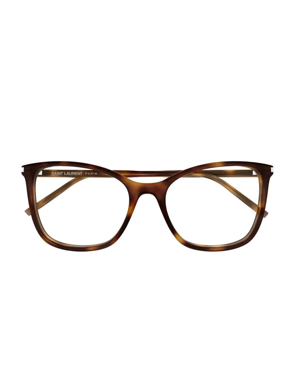 Saint Laurent Brown Geometric Glasses