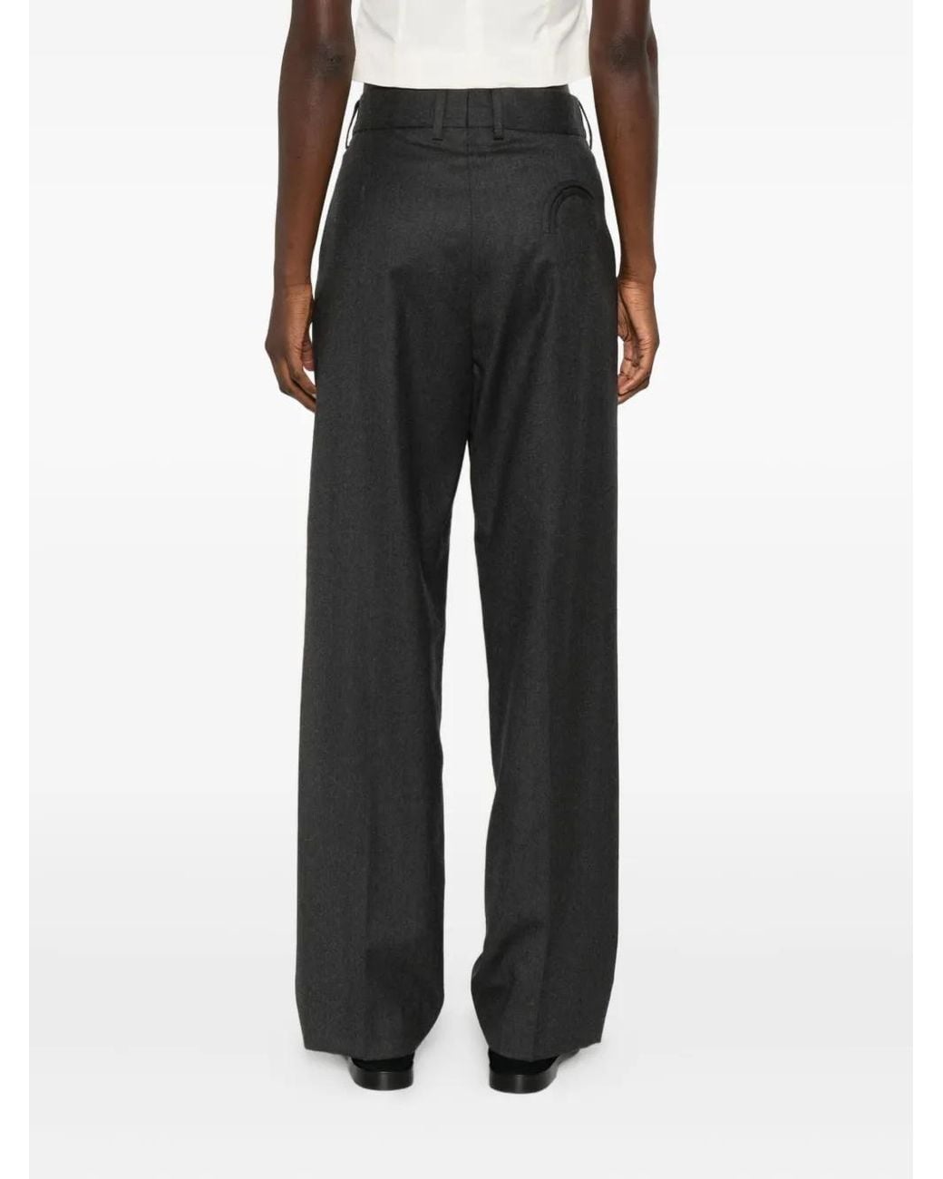 Blazé Milano Gray Virgin Wool Trousers