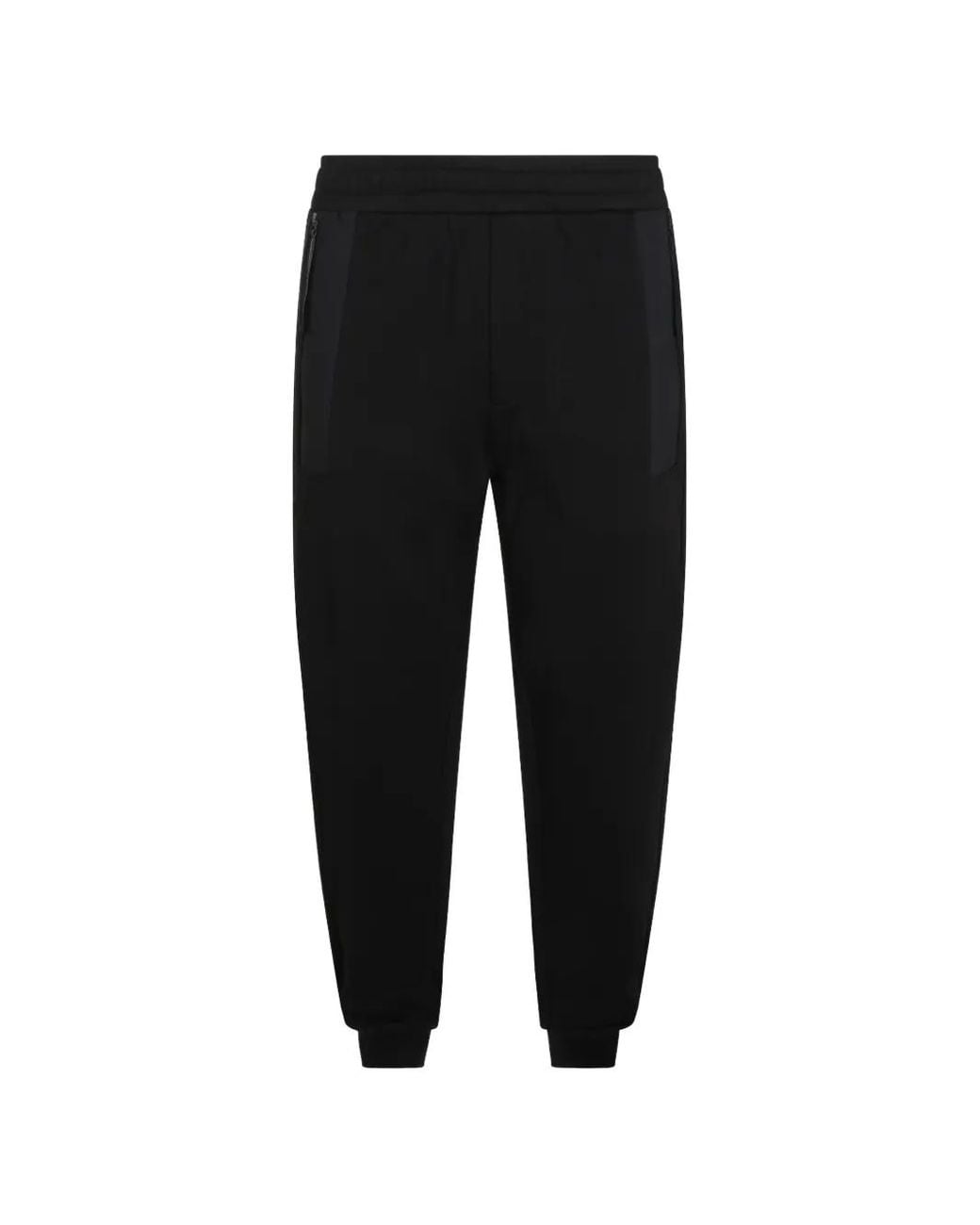 Moncler Black Logo-Patch Track Pants for men