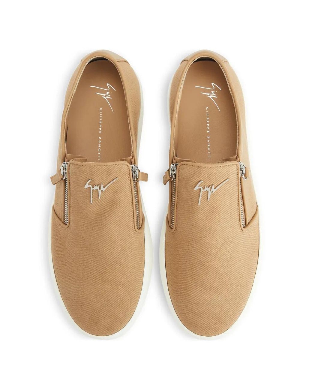 Giuseppe Zanotti White Gz-Cobe Metal-Signature Sneakers for men