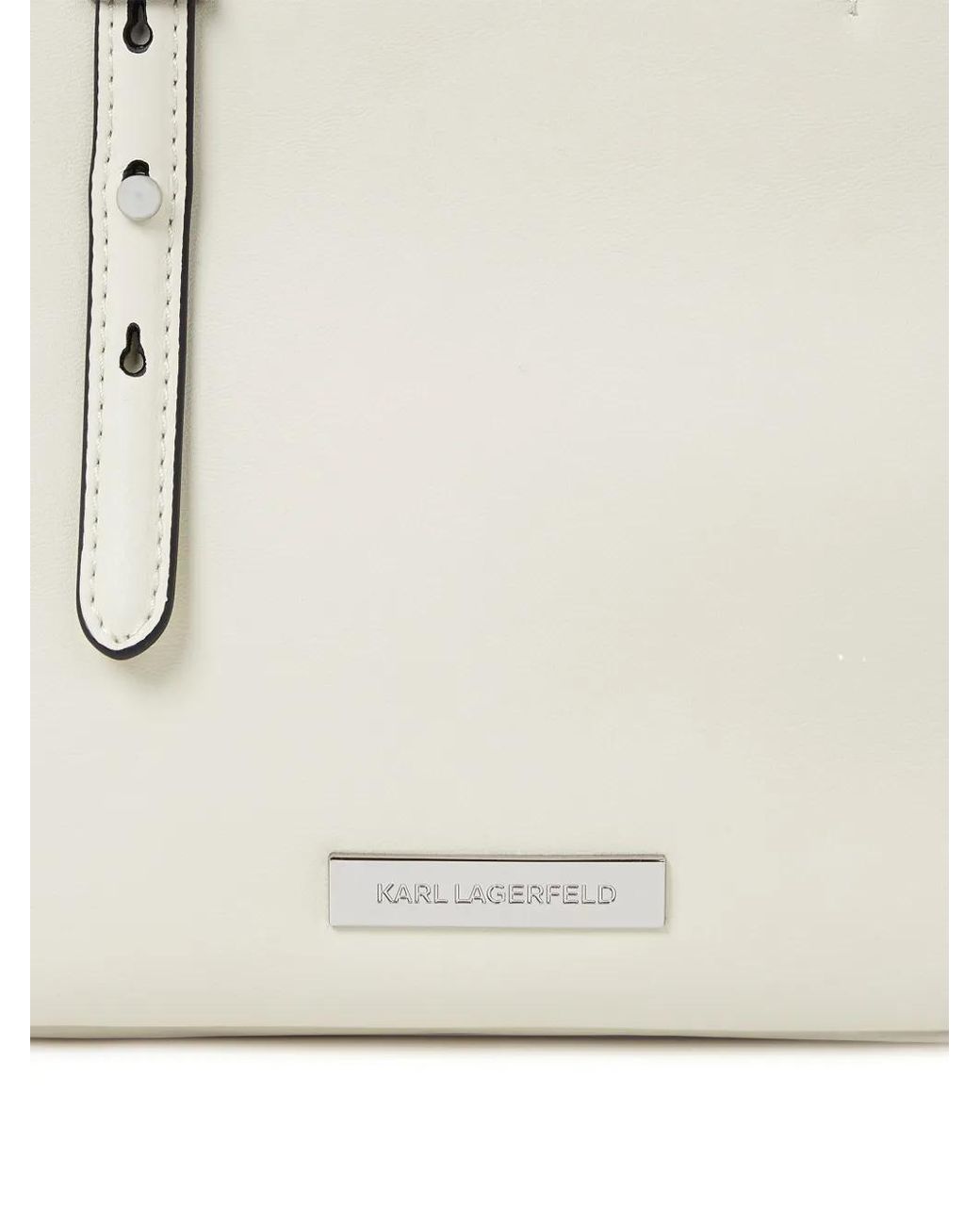 Karl Lagerfeld Natural Small Ikon Tote Bag