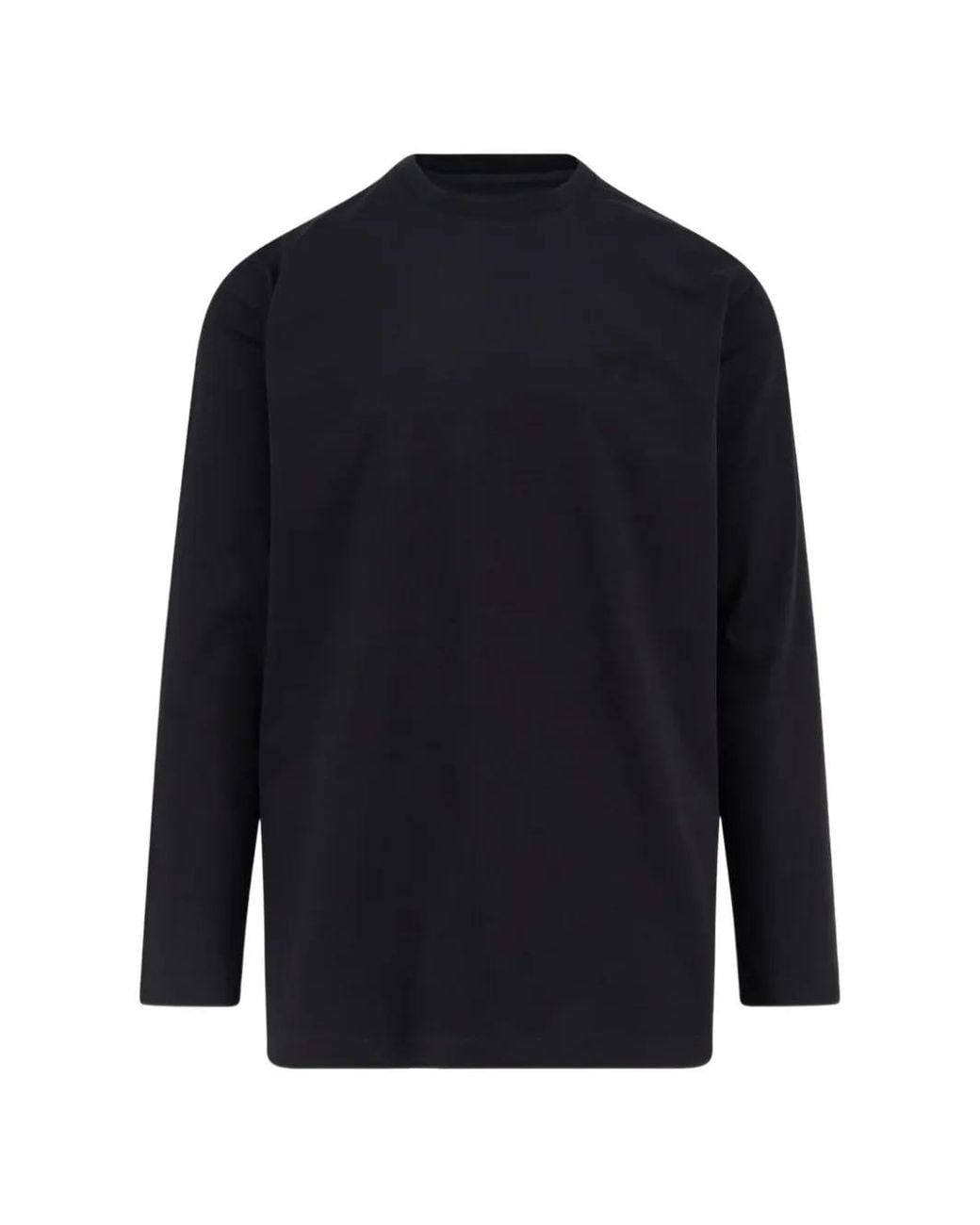 Adidas Blue Y-3 Logo-Print Long-Sleeve T-Shirt for men