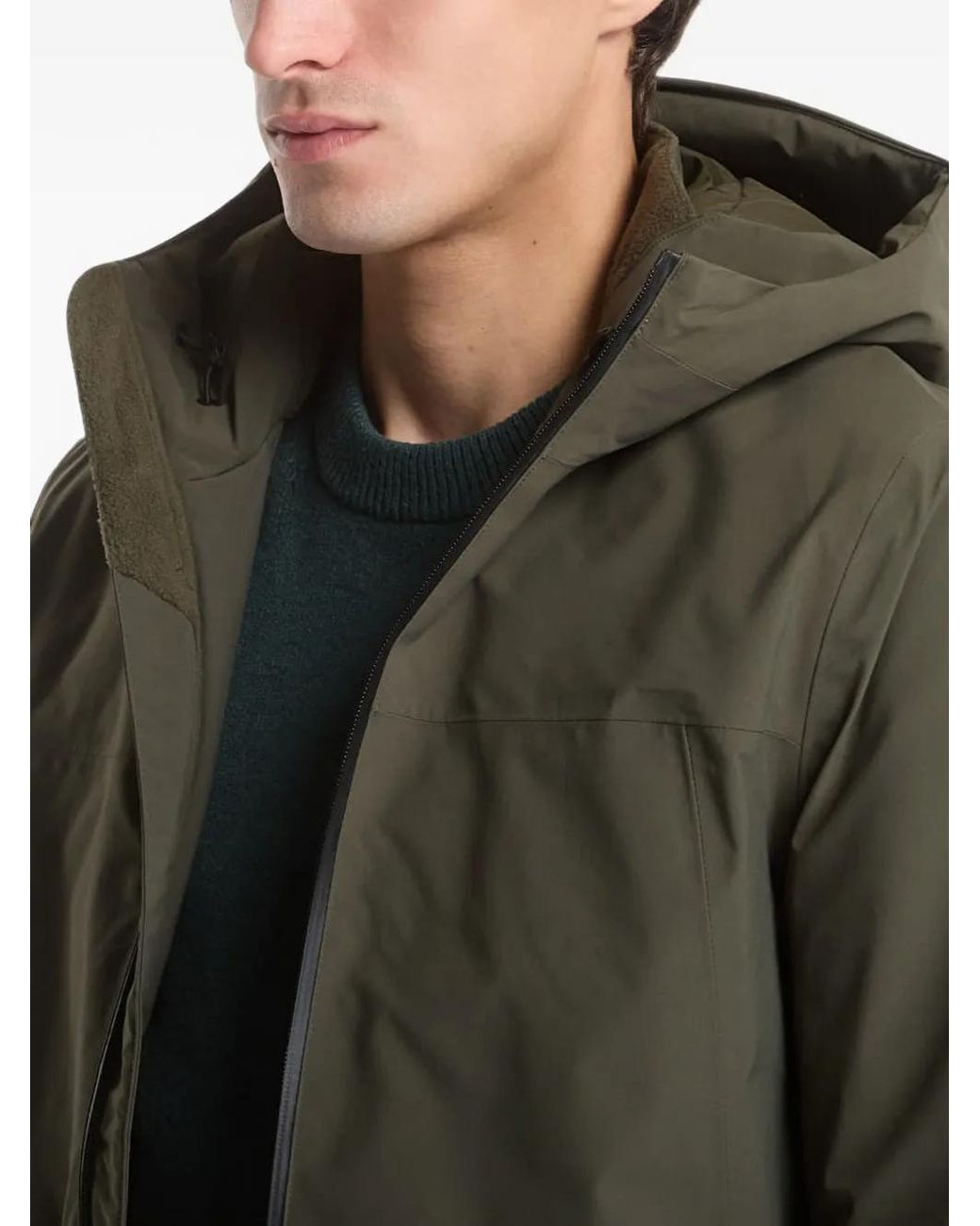Samsøe & Samsøe Gray Saclaus Hooded Zip-Up Coat for men