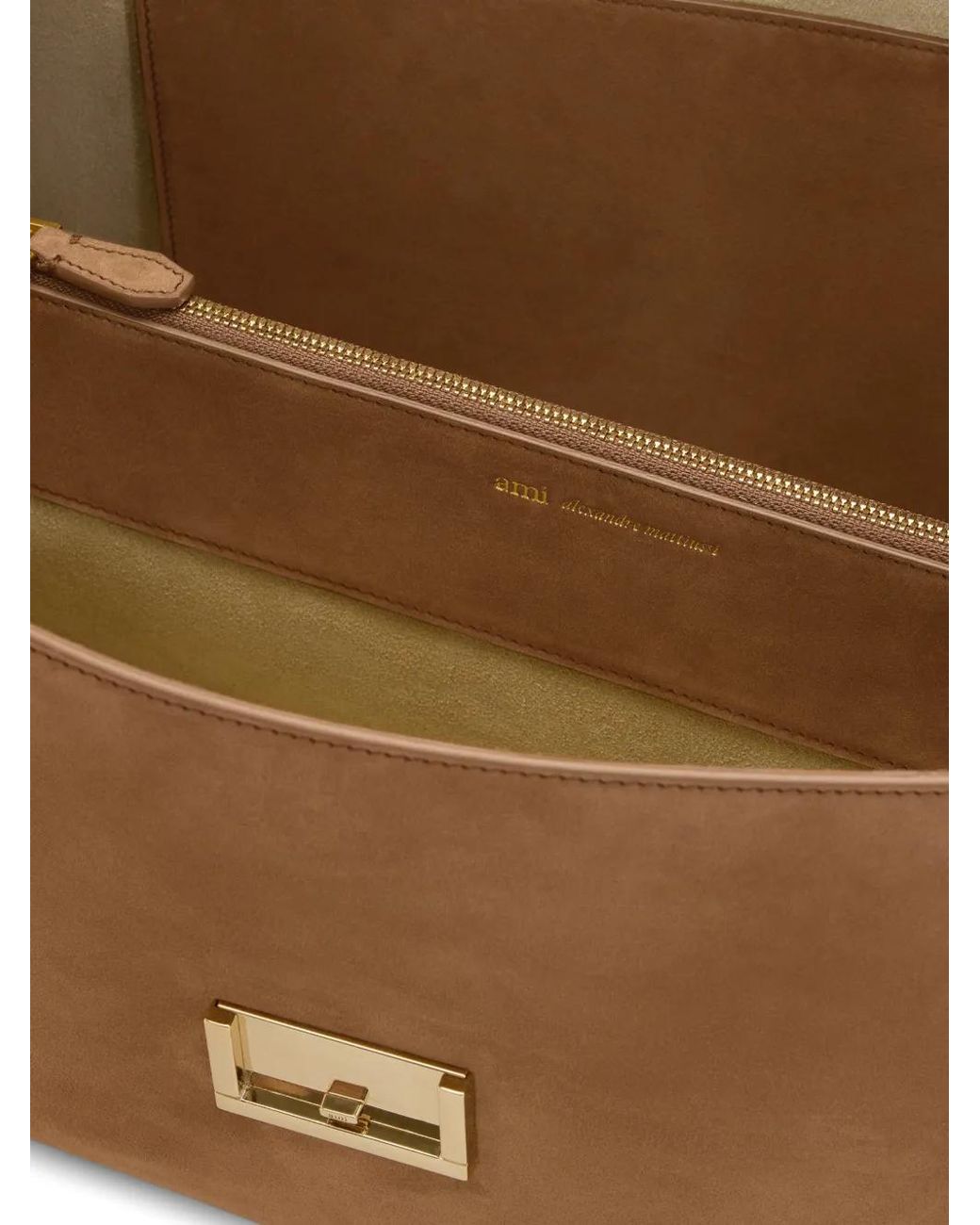 AMI Brown Mimi Shoulder Bag