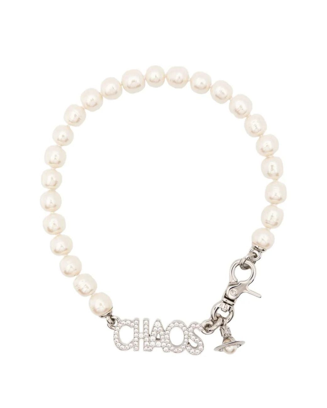 Vivienne Westwood White Chaos Necklace